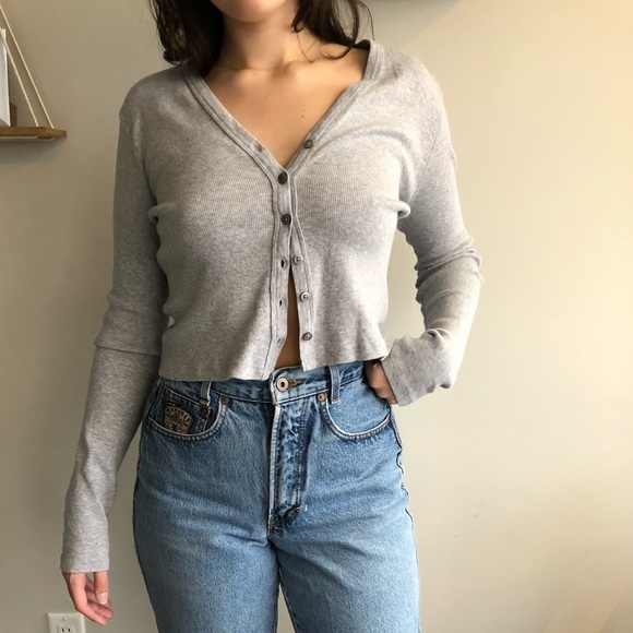 Brandy Melville Grey Cardi - Picture 1 of 2